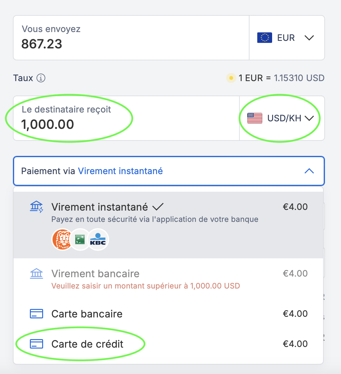 Payer voyage au Cambodge par carte de crédit